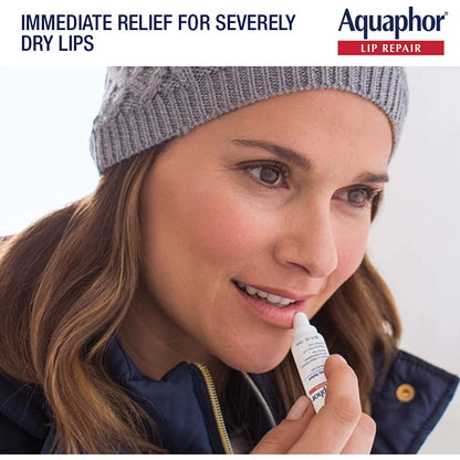 Aquaphor Lip Repair Ointment - Long-Lasting Moisture to Soothe Dry Chapped Lips - .35 Fl. Oz. Tube