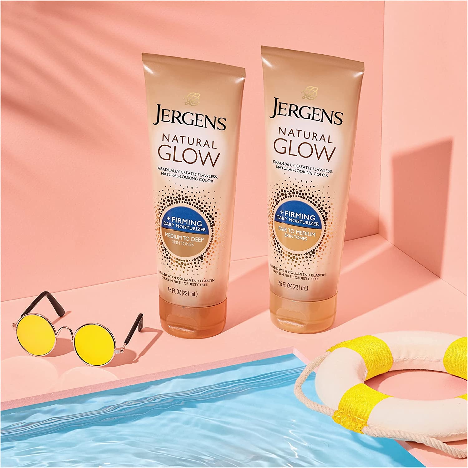 Jergens Nat Glow Med/Tan Size 7.5Z Jergens Natural Glow Daily Moisturizer for Medium/Tan Skin