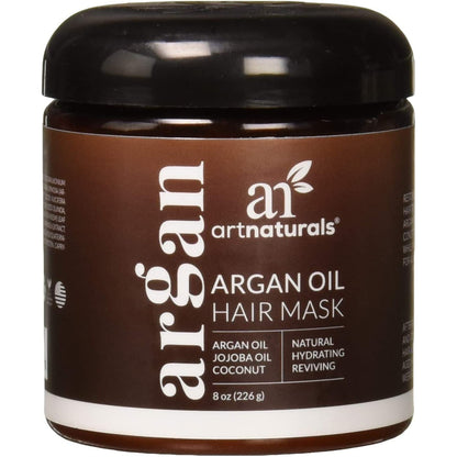 Artnaturals Argan Hair Mask – (8 Fl Oz / 236Ml) – Deep Conditioner Treatment - Organic Jojoba Oil, Aloe Vera, Keratin - Repair Dry, Damaged, Color Treated, Natural Hair Growth - Sulfate Free