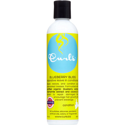 Curls Blueberry Bliss Reparative Leave in Conditioner, 8 Ounces