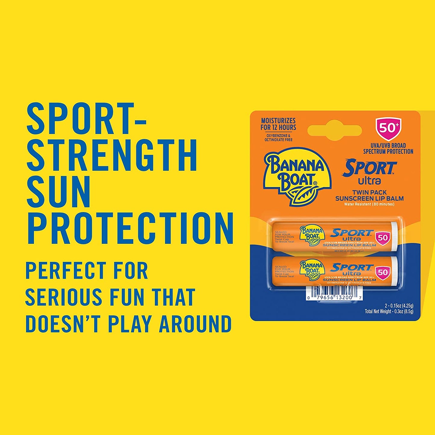 Banana Boat Spf#50+ Sport Ultra Lip Balm - Twin Pack