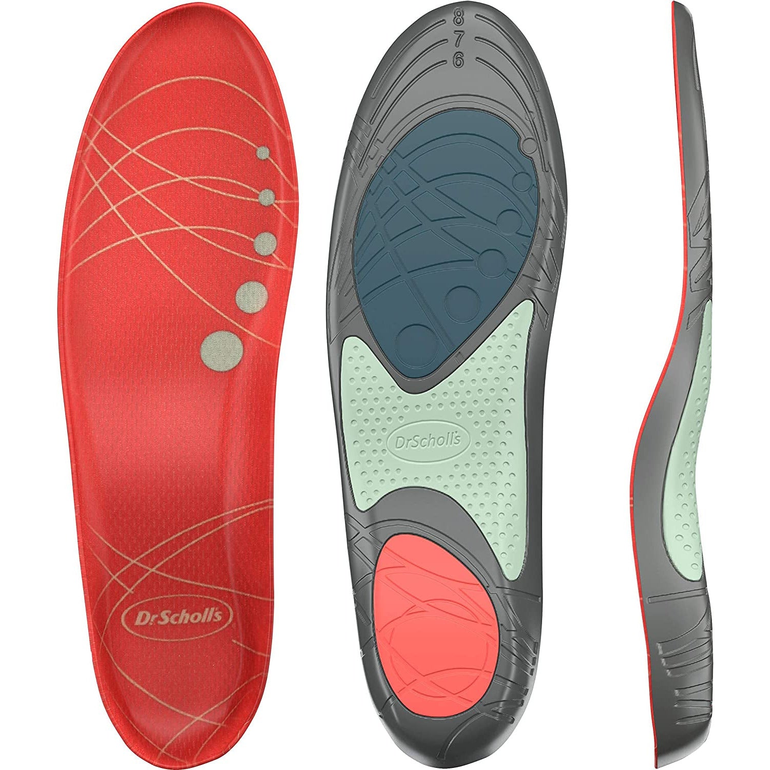 Dr. Scholl'S Athletic Series Running Insoles for Women, 1 Pair, Size 5.5-9