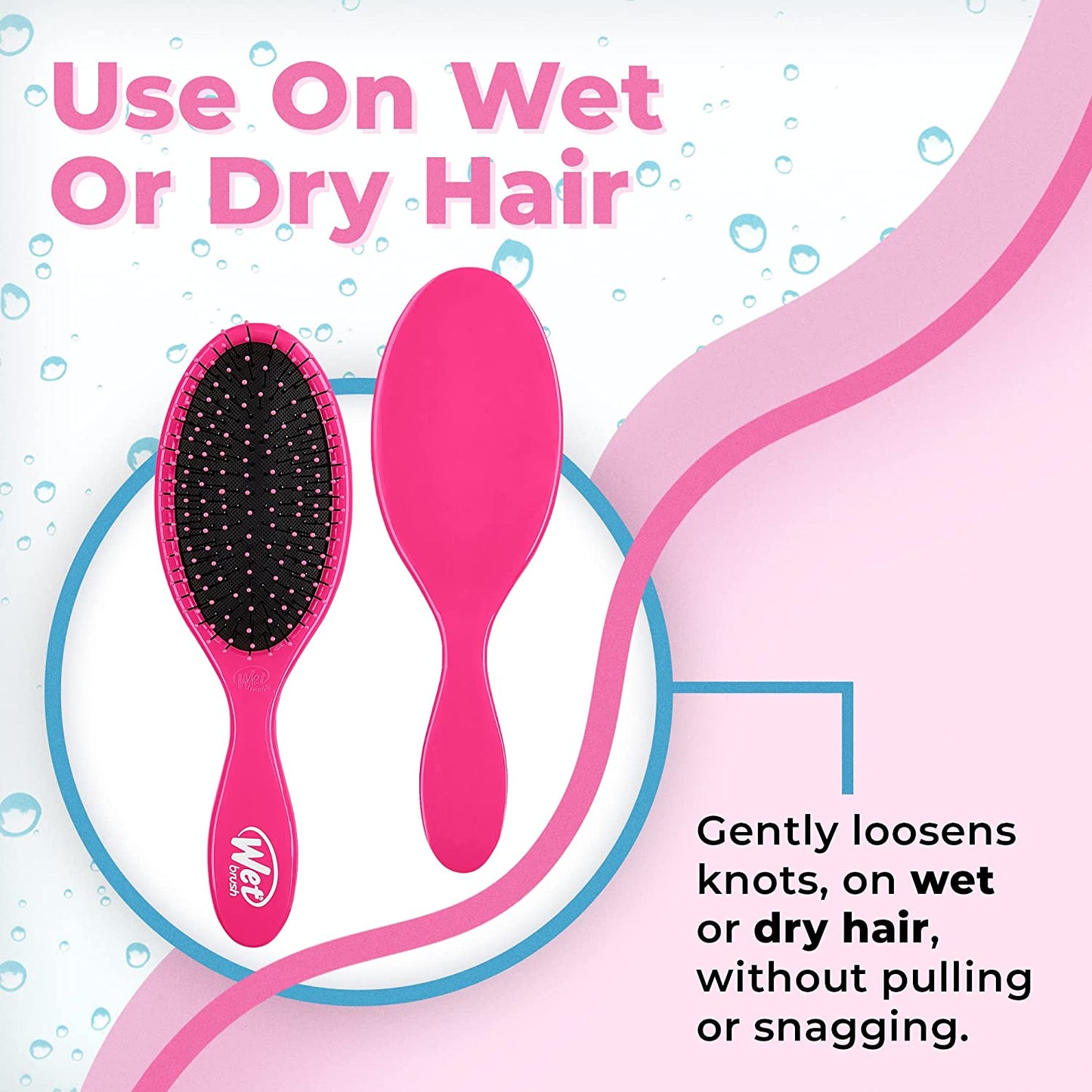 The Wet Brush Detangling Hair Brush, Punchy Pink