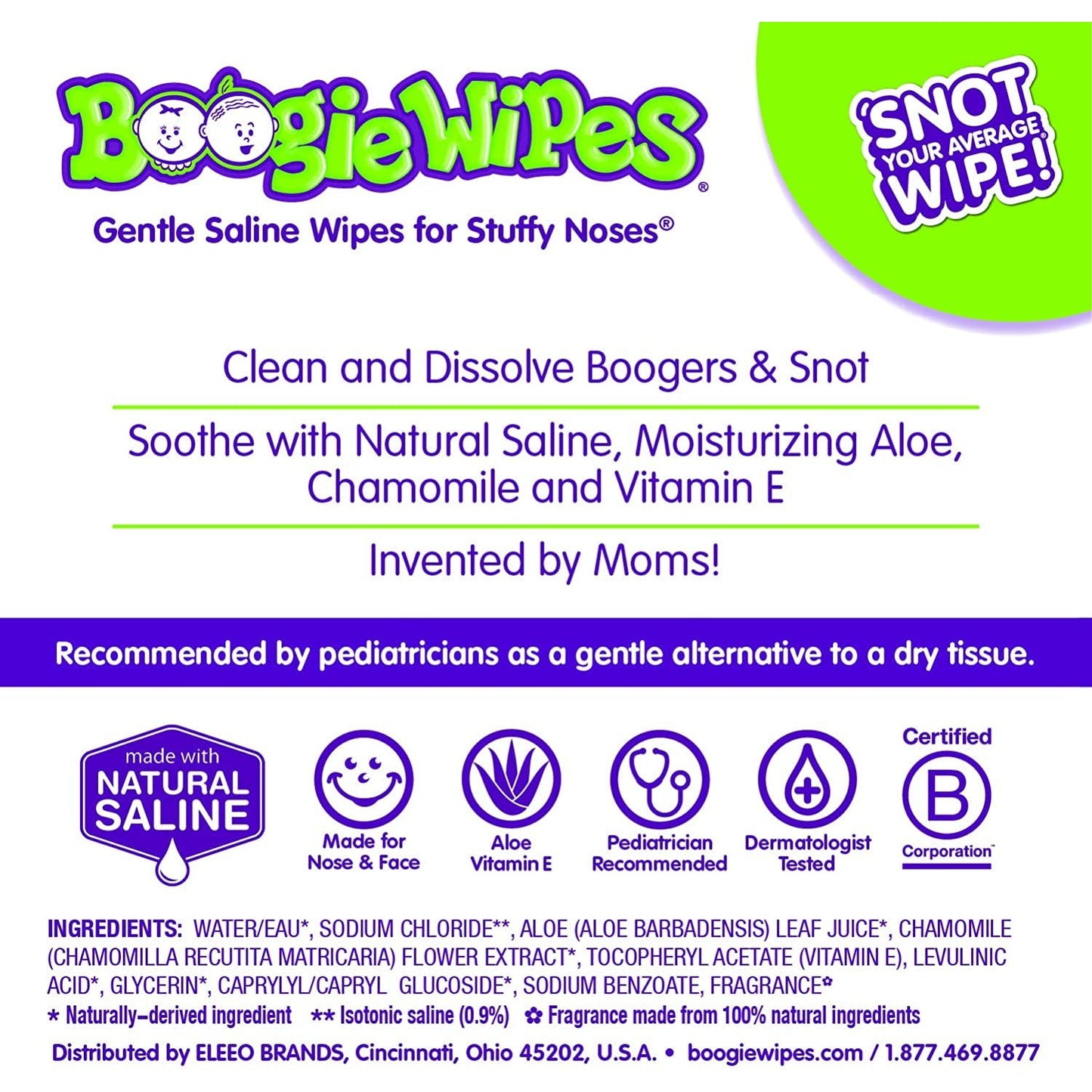 Boogie Wipes Grape 30Ct Size 30Ct Boogie Wipes Grape 30Ct