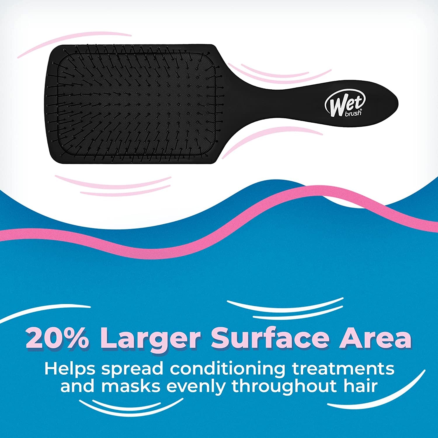 Wetbrush Paddle, Black