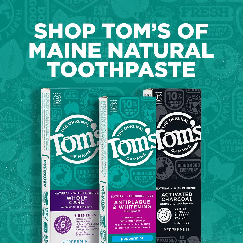 Tom'S of Maine Natural Antiplaque and Whitening Fluoride Free Toothpaste, Spearmint, 5.5 Ounce