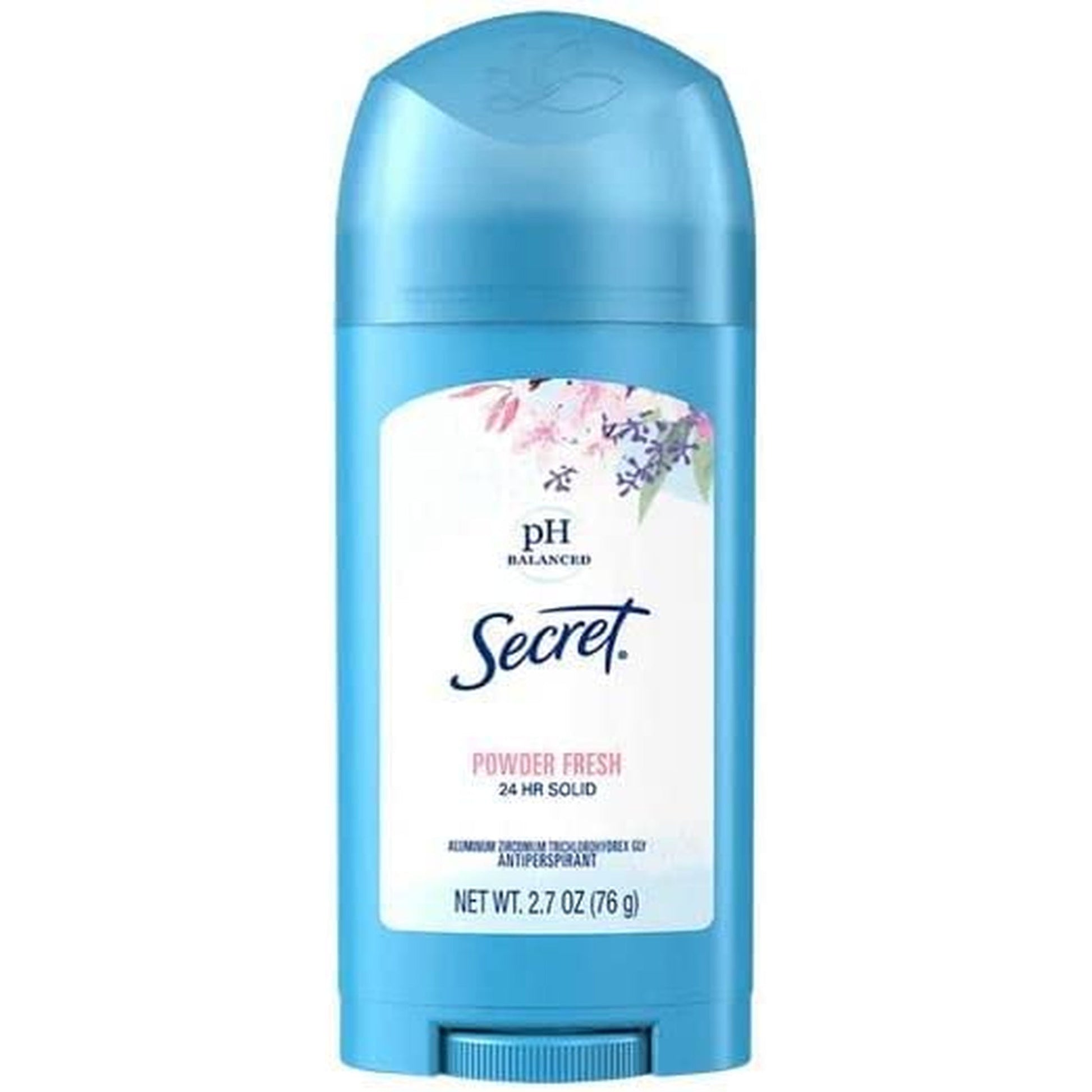 Secret Wide Solid Antiperspirant and Deodorant, Powder Fresh - 1.7 Oz ( Pack of 6 )