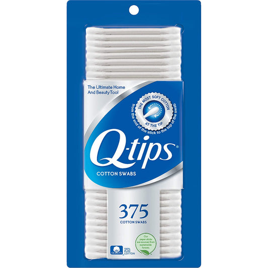 Q-Tips Cotton Swabs, 375 Ct