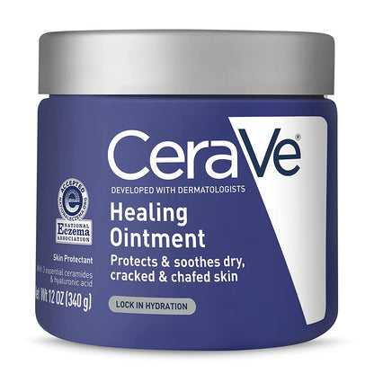 Cerave 590101 Healing Ointment with Petrolatum Ceramides for Protecting and Soothing Cracked, 12 Oz