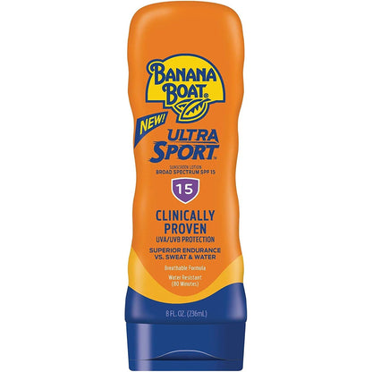 Banana Boat Sunscreen Sport Performance Broad Spectrum Sun Care Sunscreen Lotion - SPF 15, 8 Ounce by Banana Boat