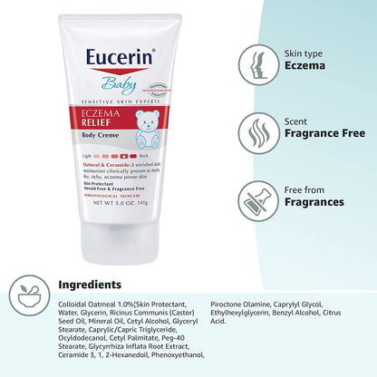 Eucerin Baby Eczema Relief Body Creme 5.0 Ounce