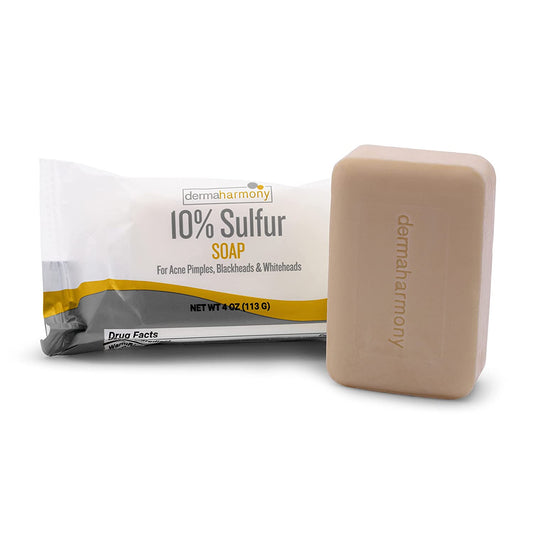 Dermaharmony 10% Sulfur Acne Bar Soap (4 Oz)