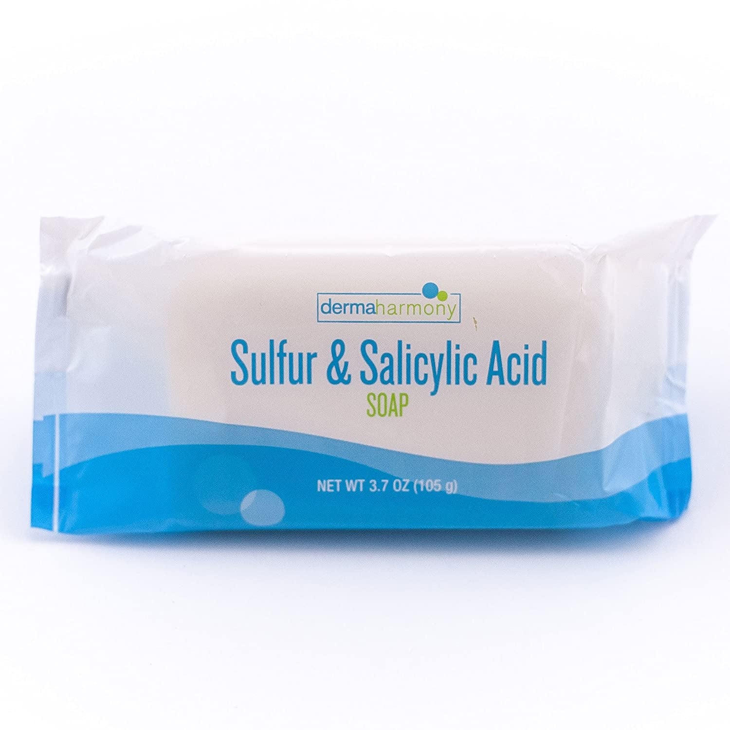 Dermaharmony Sulfur and Salicylic Acid Bar Soap 3.7 Oz (5 Bars)