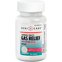 GeriCare Gas Relief Simethicone 80mg Mint Chewable Tablets 100 Count