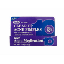 Rugby Acne Gel Benzoyl Peroxide 10% Max Strength 1.5 oz