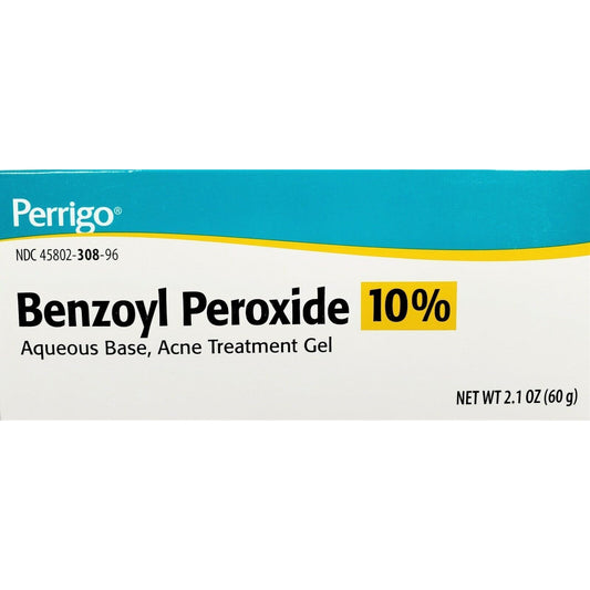 Perrigo Acne Gel Benzoyl Peroxide 10% Max Strength 2.1oz