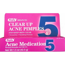 Rugby Acne Gel Benzoyl Peroxide 5% 1.5 oz