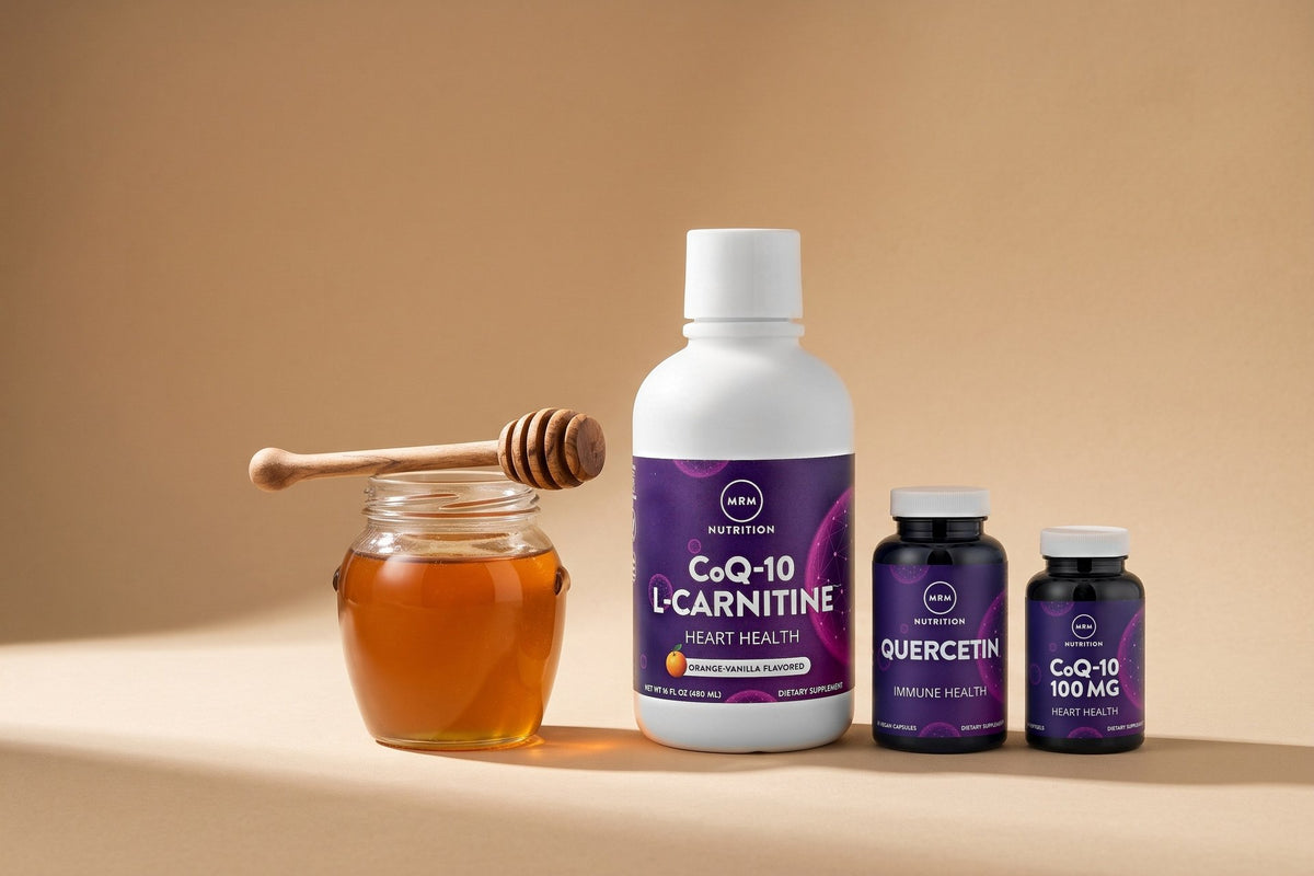 MRM Nutrition products in a studio photo