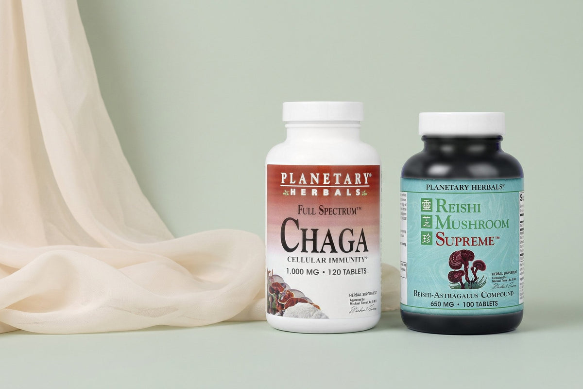 Planetary Herbals products in a studio photo
