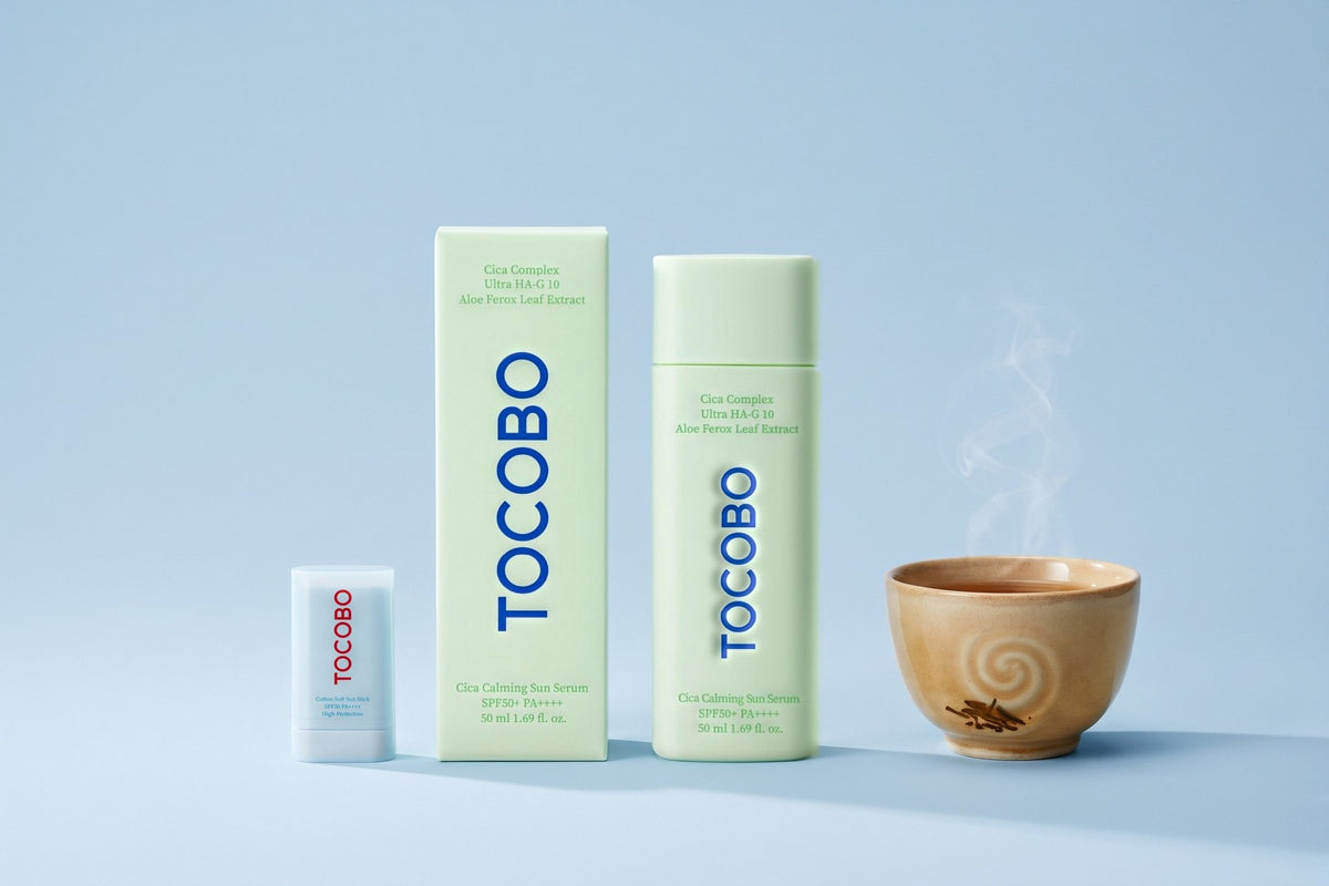 TOCOBO products in a studio photo